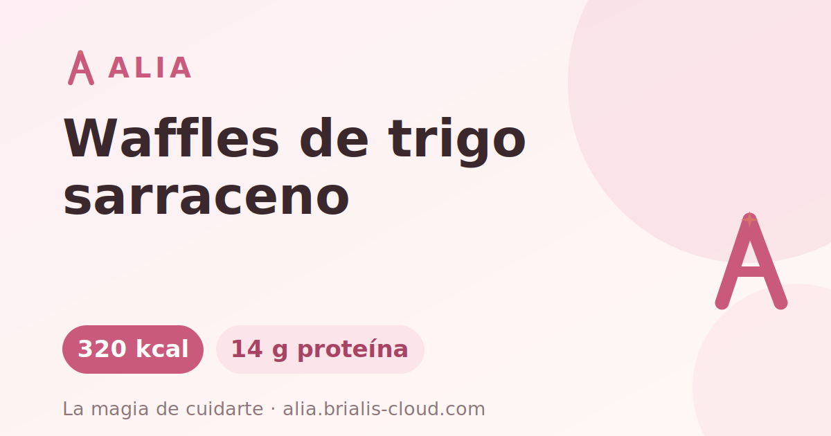 Waffles de trigo sarraceno